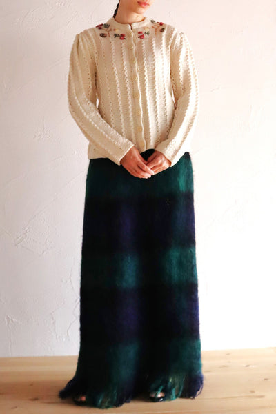 70s Fluffy Yarn Austrian Cardigan