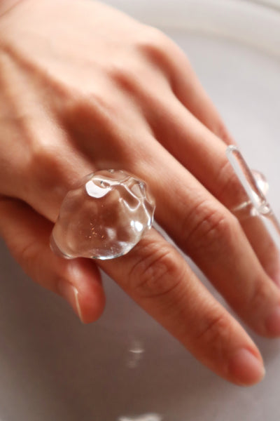 Éclat Goutte – glass ring
