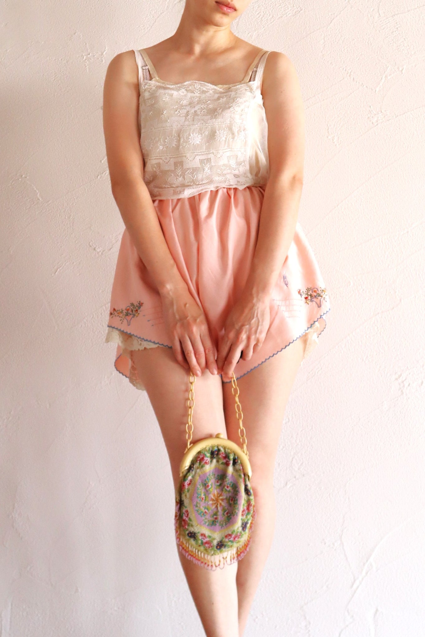 1930s French Pink Embroidered Knickers