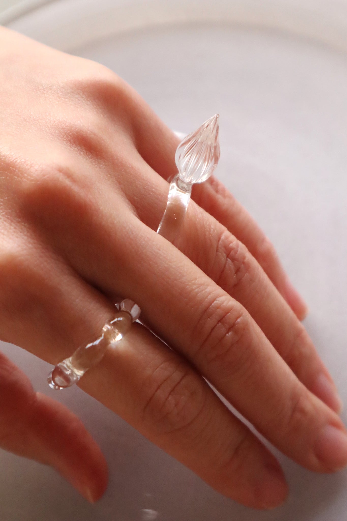 Bourgeon – glass ring