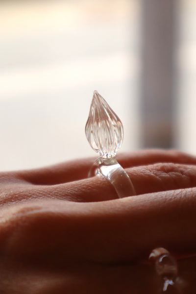 Bourgeon – glass ring