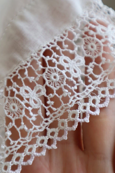 1910s Lavender Crochet Trim Blouse