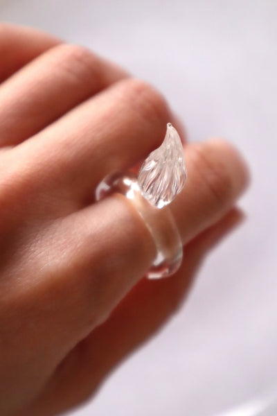 Bourgeon – glass ring