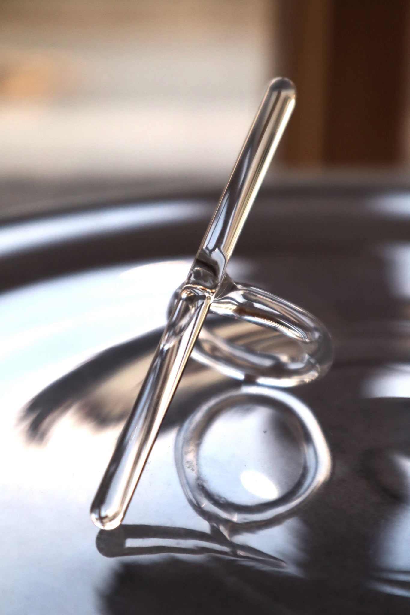 Droite – glass ring