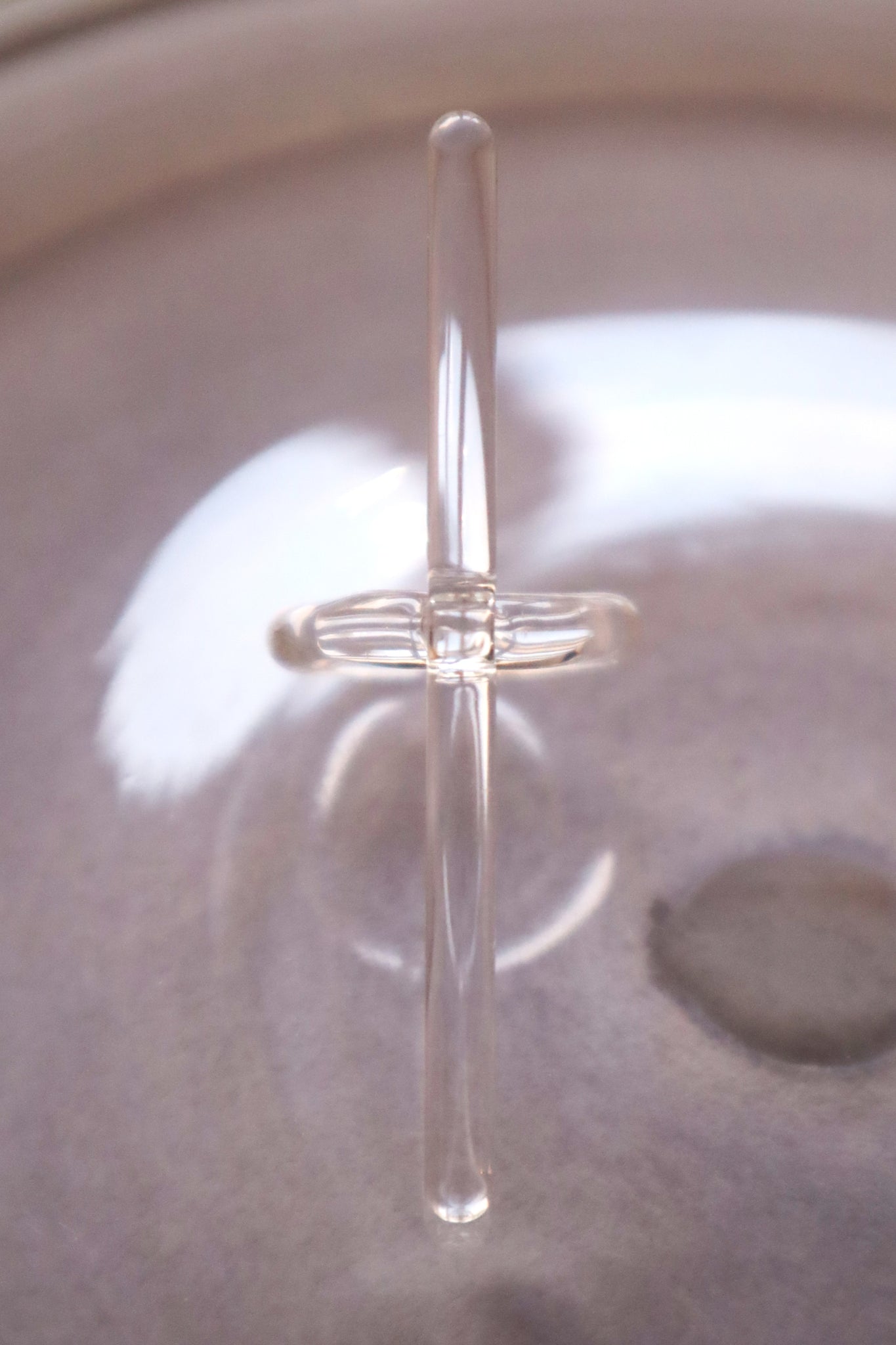 Droite – glass ring