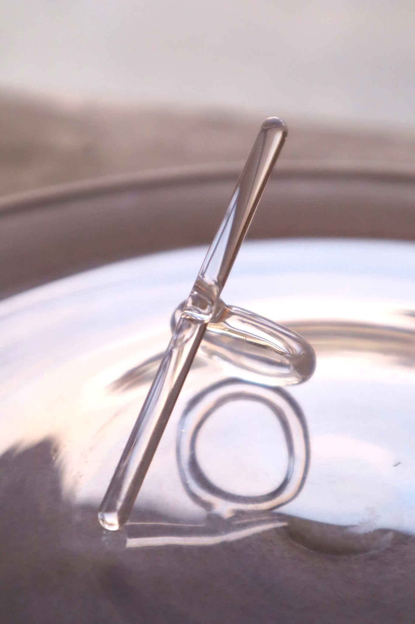 Droite – glass ring