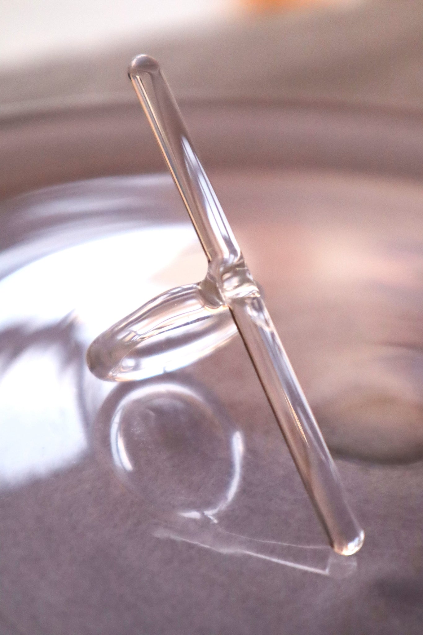 Droite – glass ring