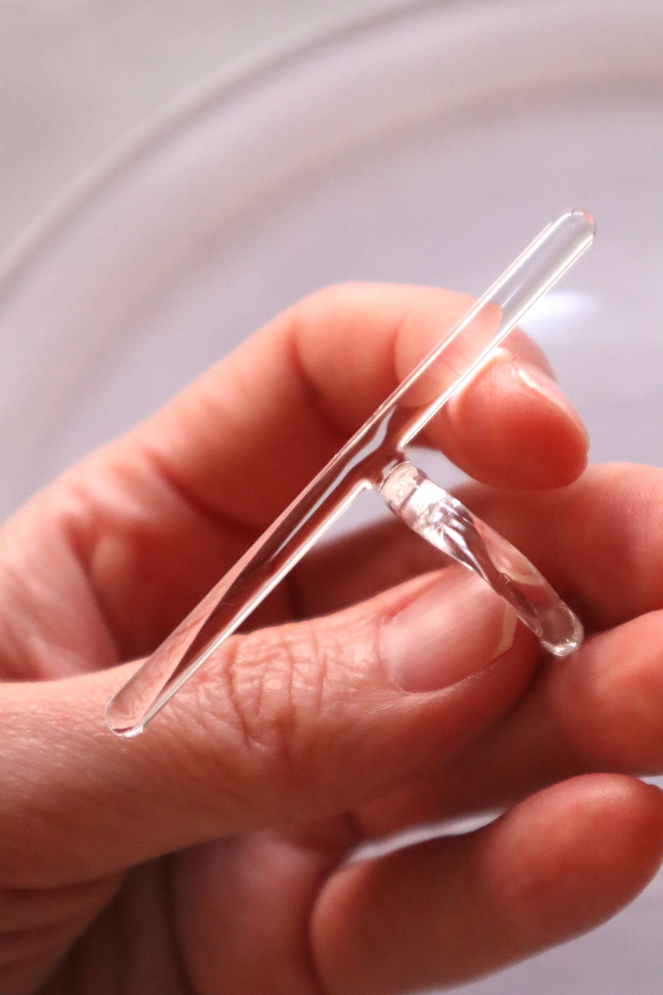 Droite – glass ring