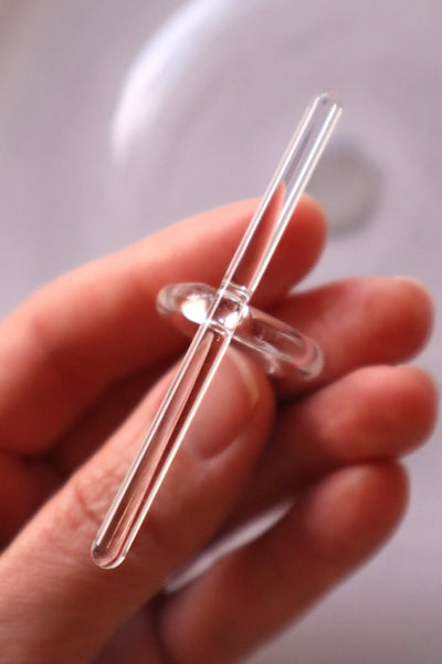 Droite – glass ring