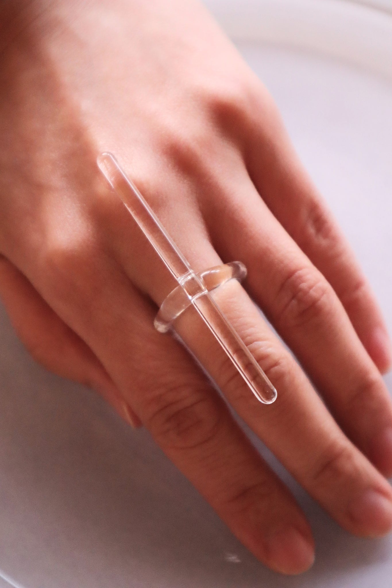 Droite – glass ring