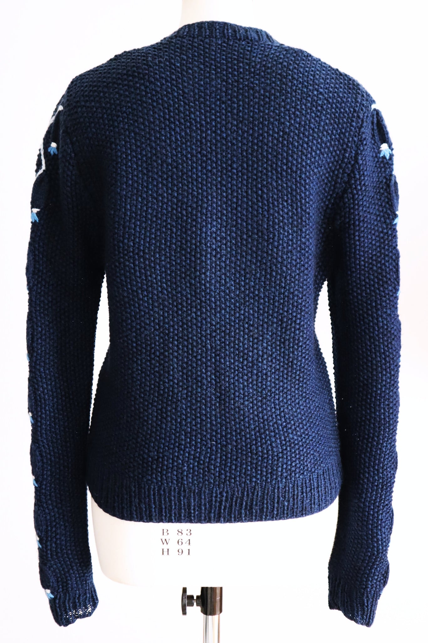 80s Navy Austrian Cardigan