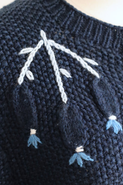 80s Navy Austrian Cardigan