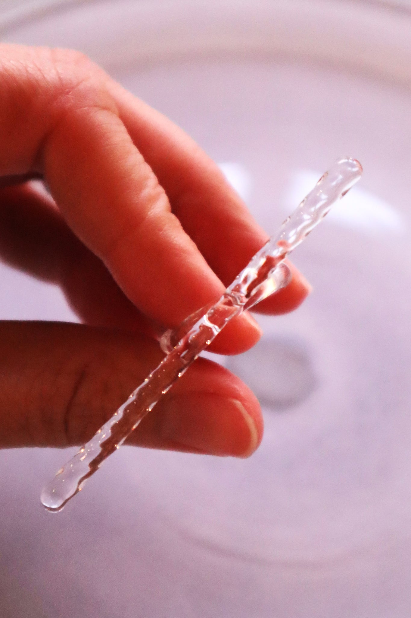 Stalactite – glass ring