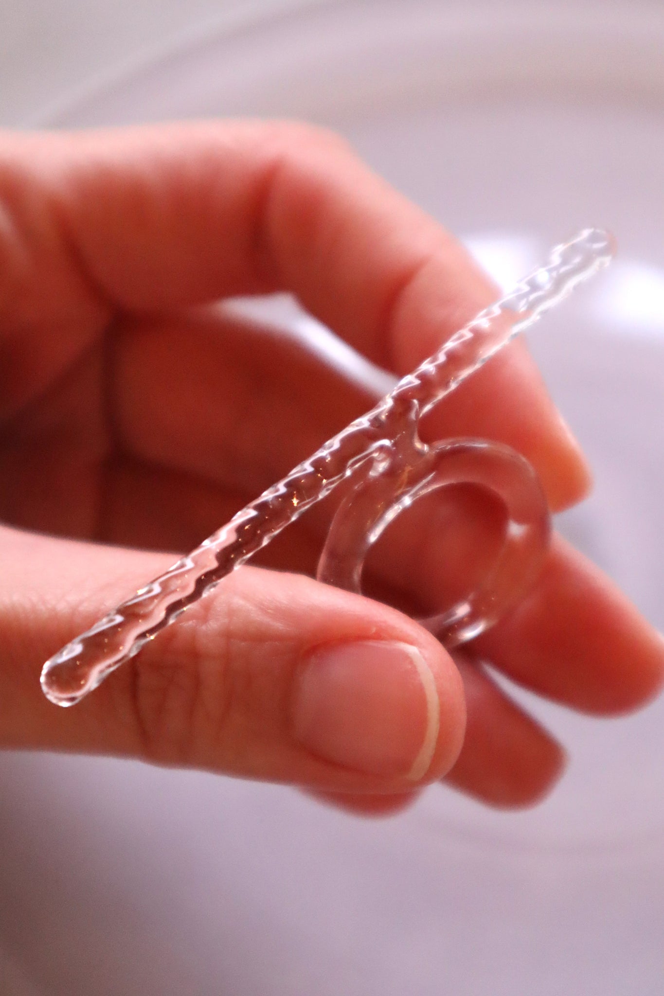 Stalactite – glass ring