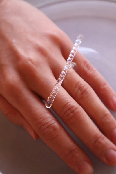 Stalactite – glass ring