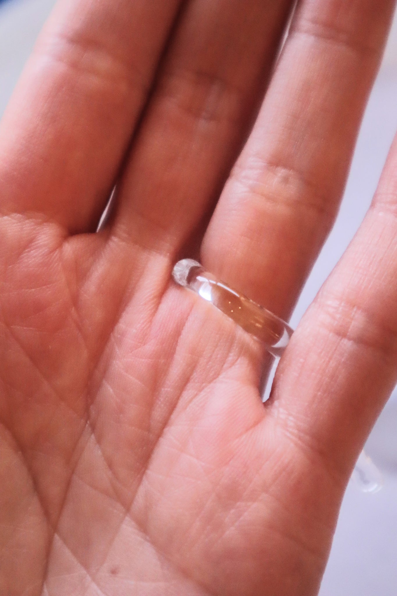 Stalactite – glass ring