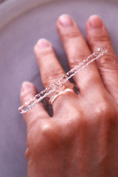 Stalactite – glass ring