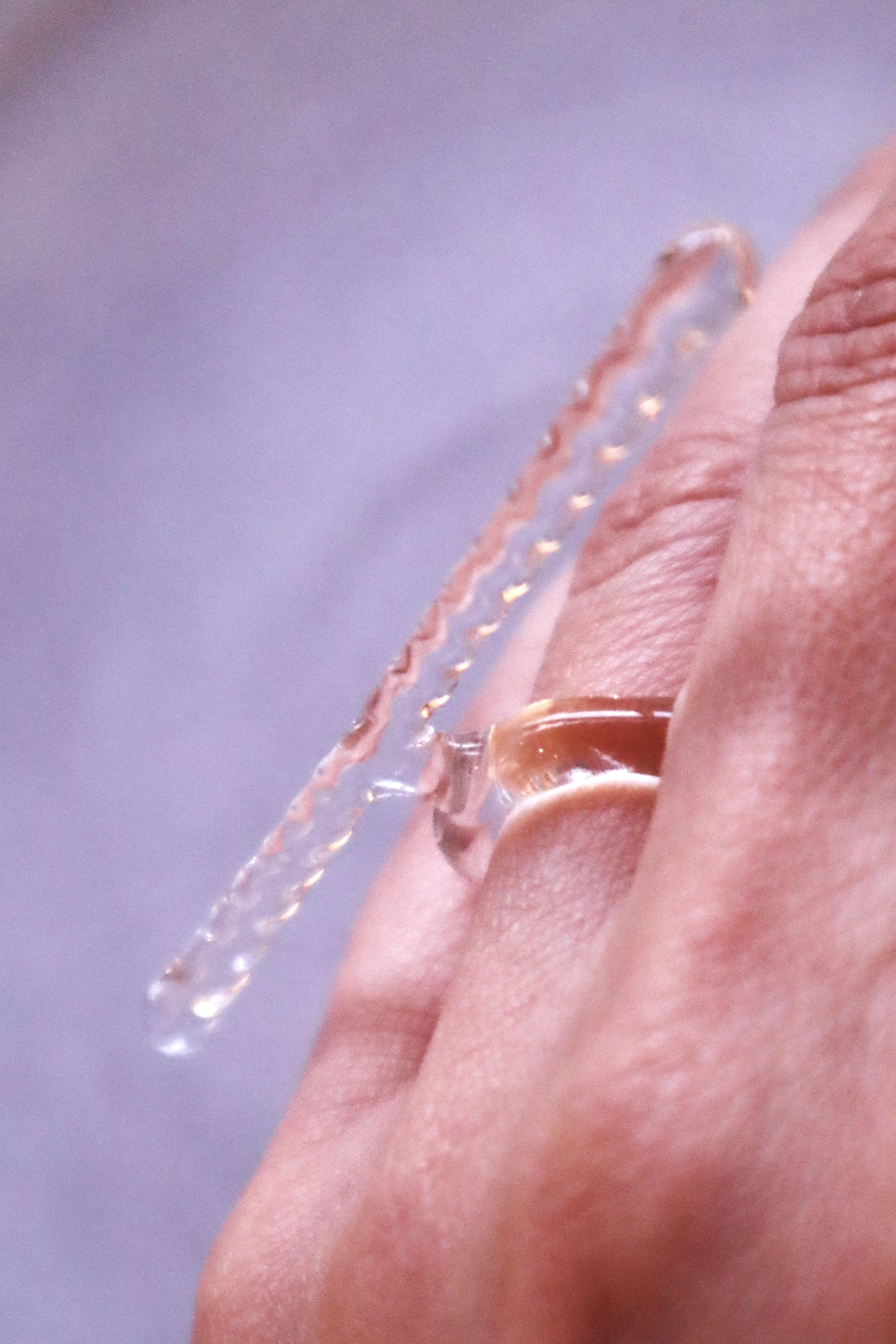 Stalactite – glass ring