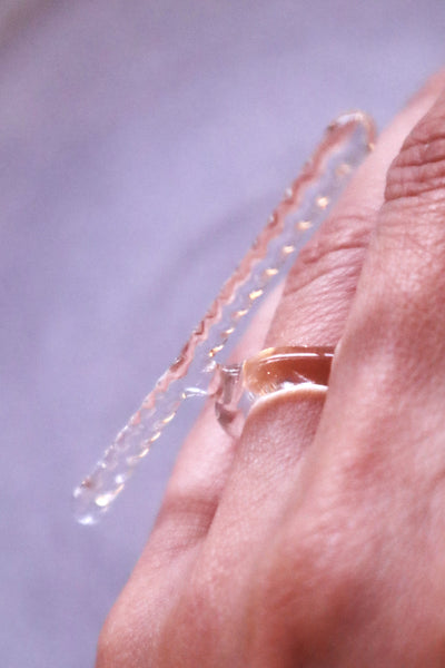 Stalactite – glass ring