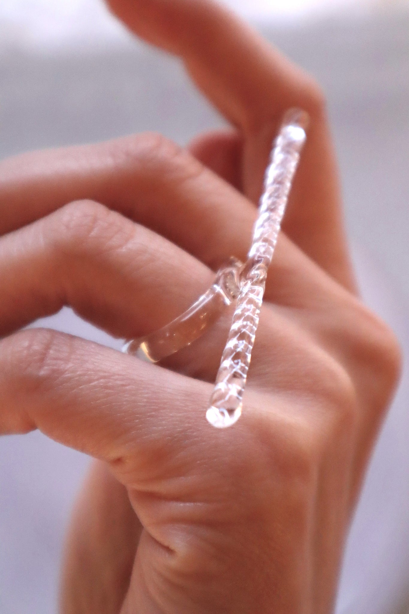 Stalactite – glass ring