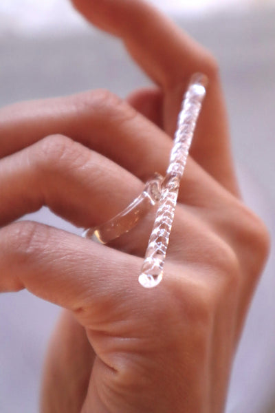 Stalactite – glass ring