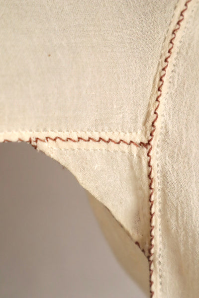 1940s~1950s Romanian Blouse Cream×Brown