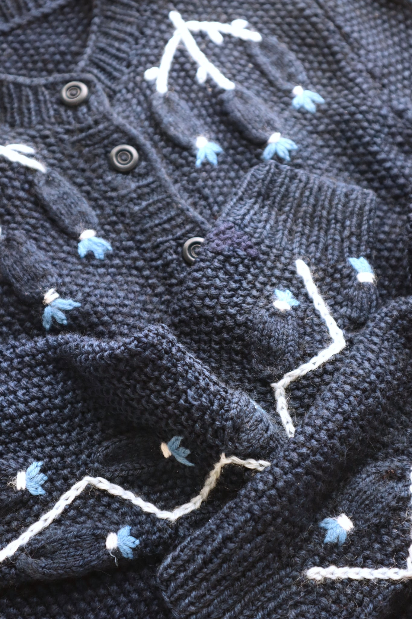 80s Navy Austrian Cardigan