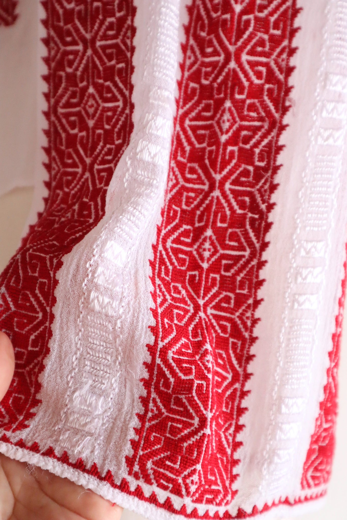 1940s~1950s Romanian Blouse Red