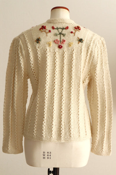 70s Fluffy Yarn Austrian Cardigan