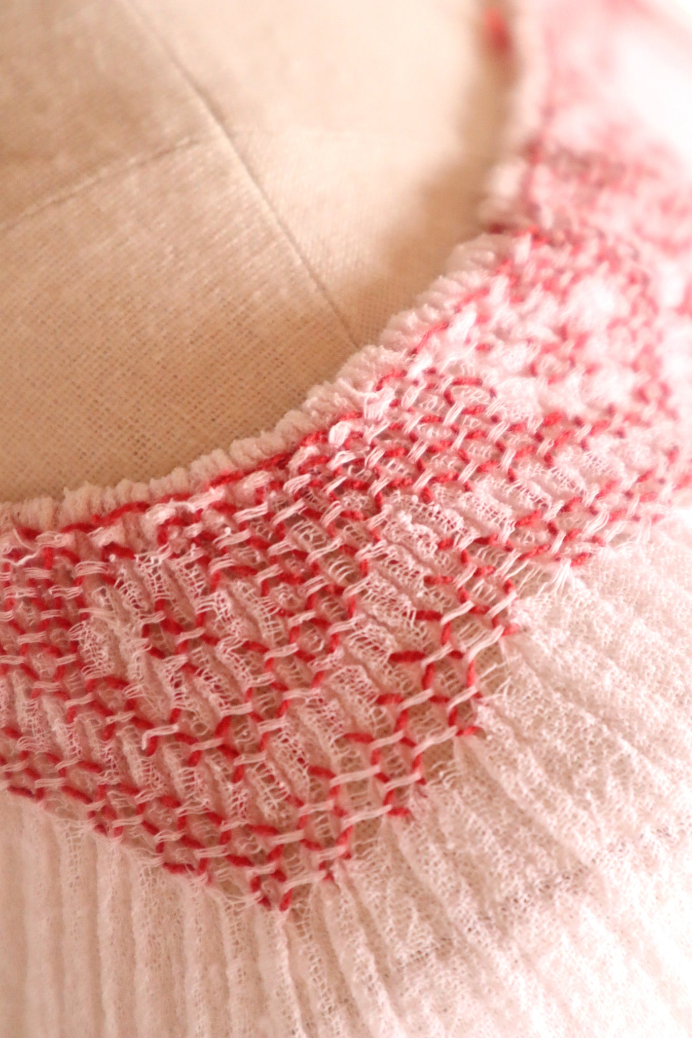 1940s~1950s Romanian Blouse Red