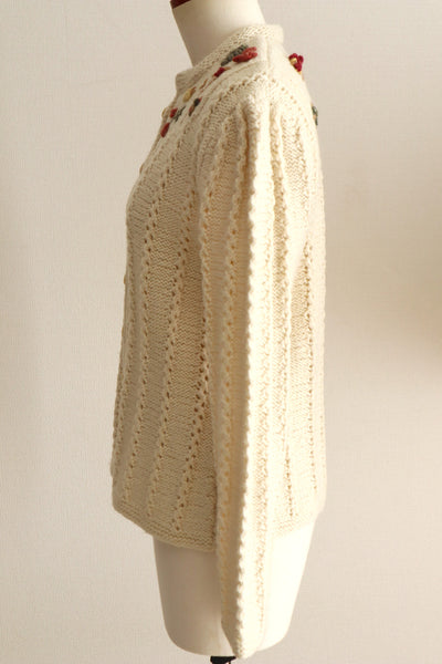70s Fluffy Yarn Austrian Cardigan