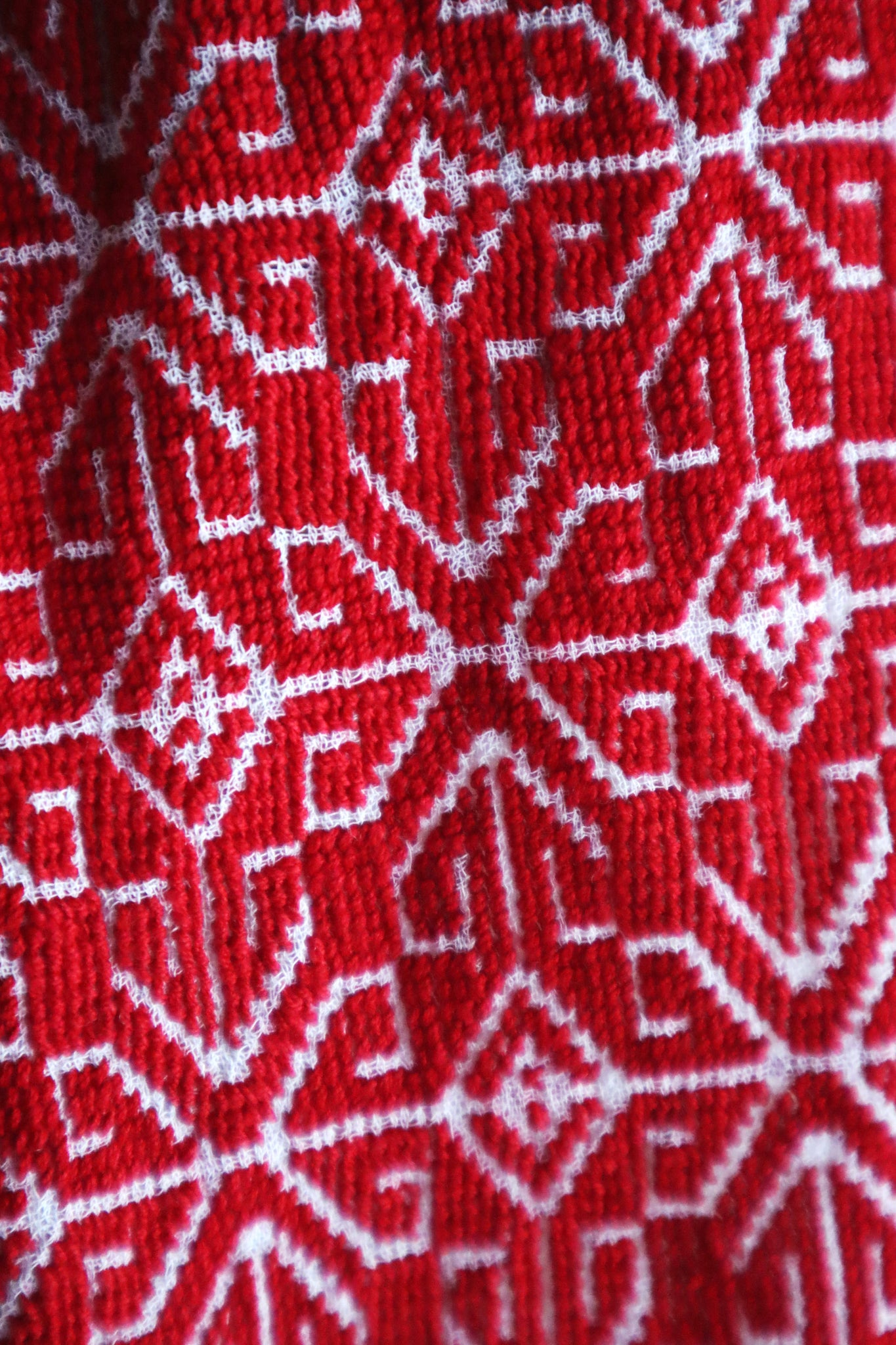 1940s~1950s Romanian Blouse Red