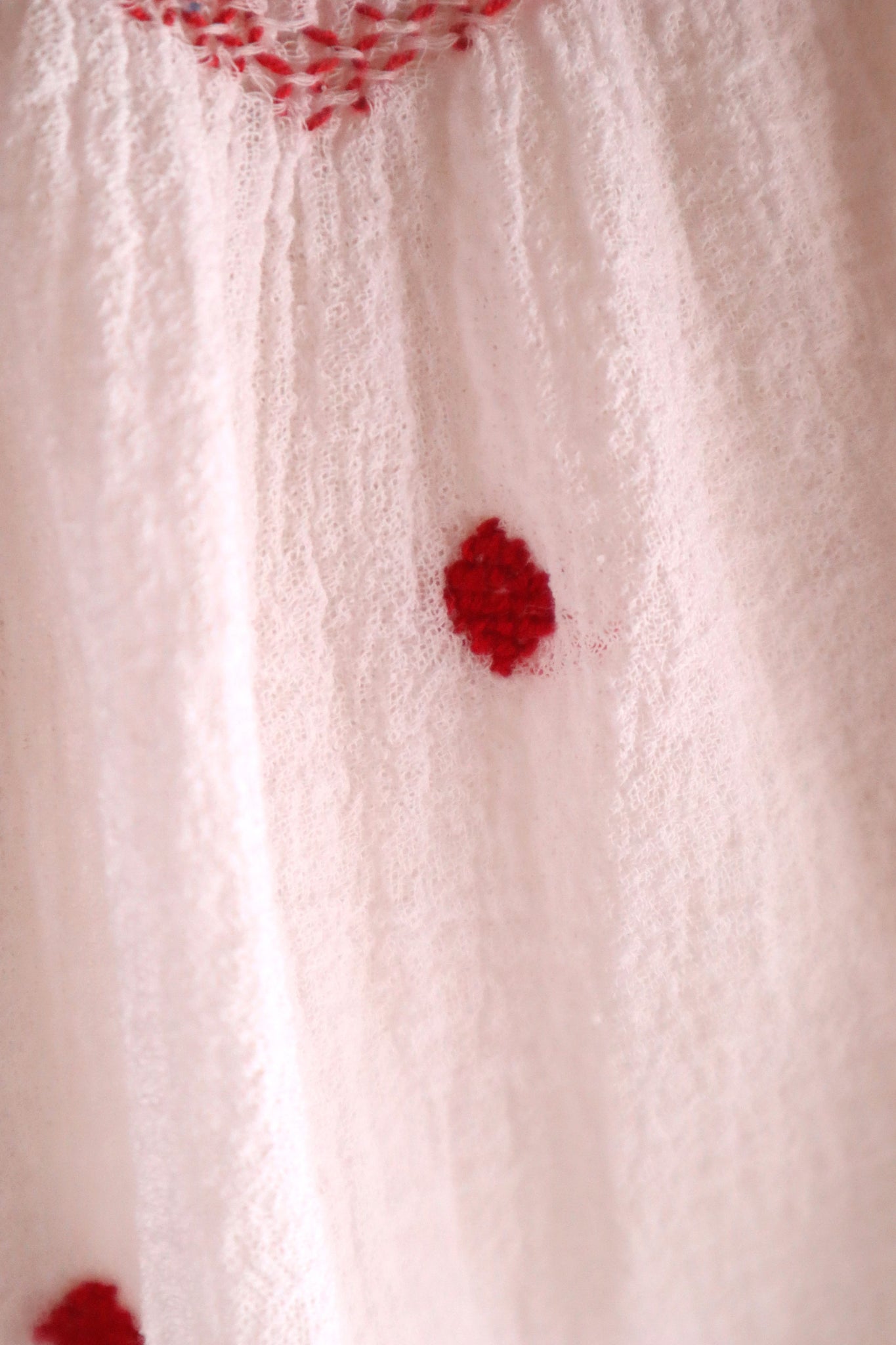 1940s~1950s Romanian Blouse Red