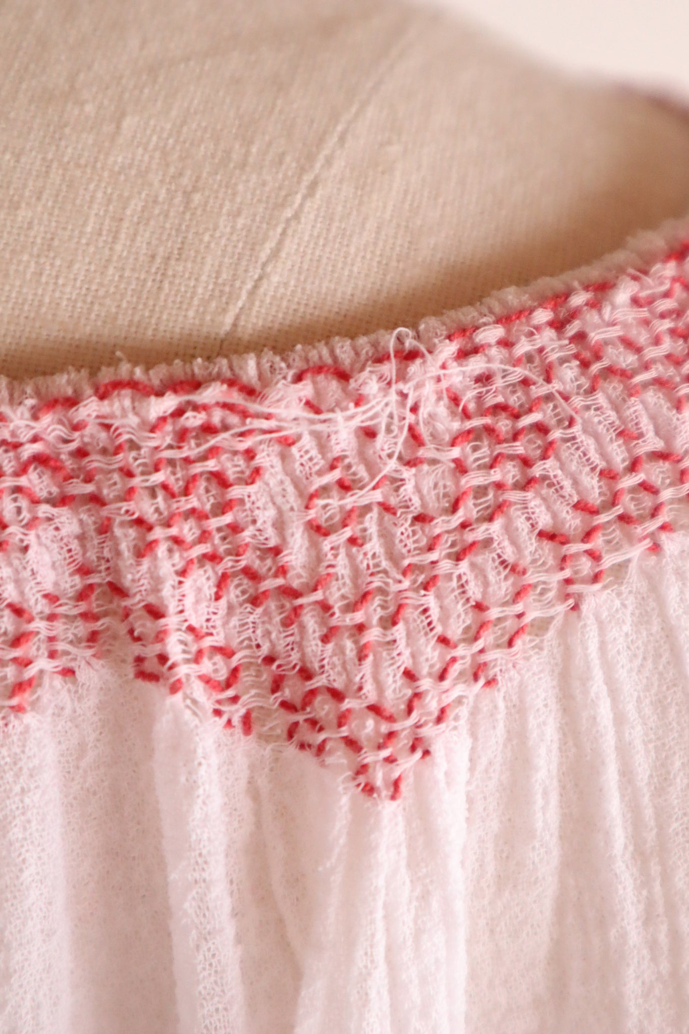 1940s~1950s Romanian Blouse Red