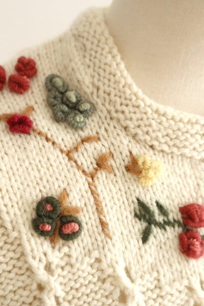 70s Fluffy Yarn Austrian Cardigan