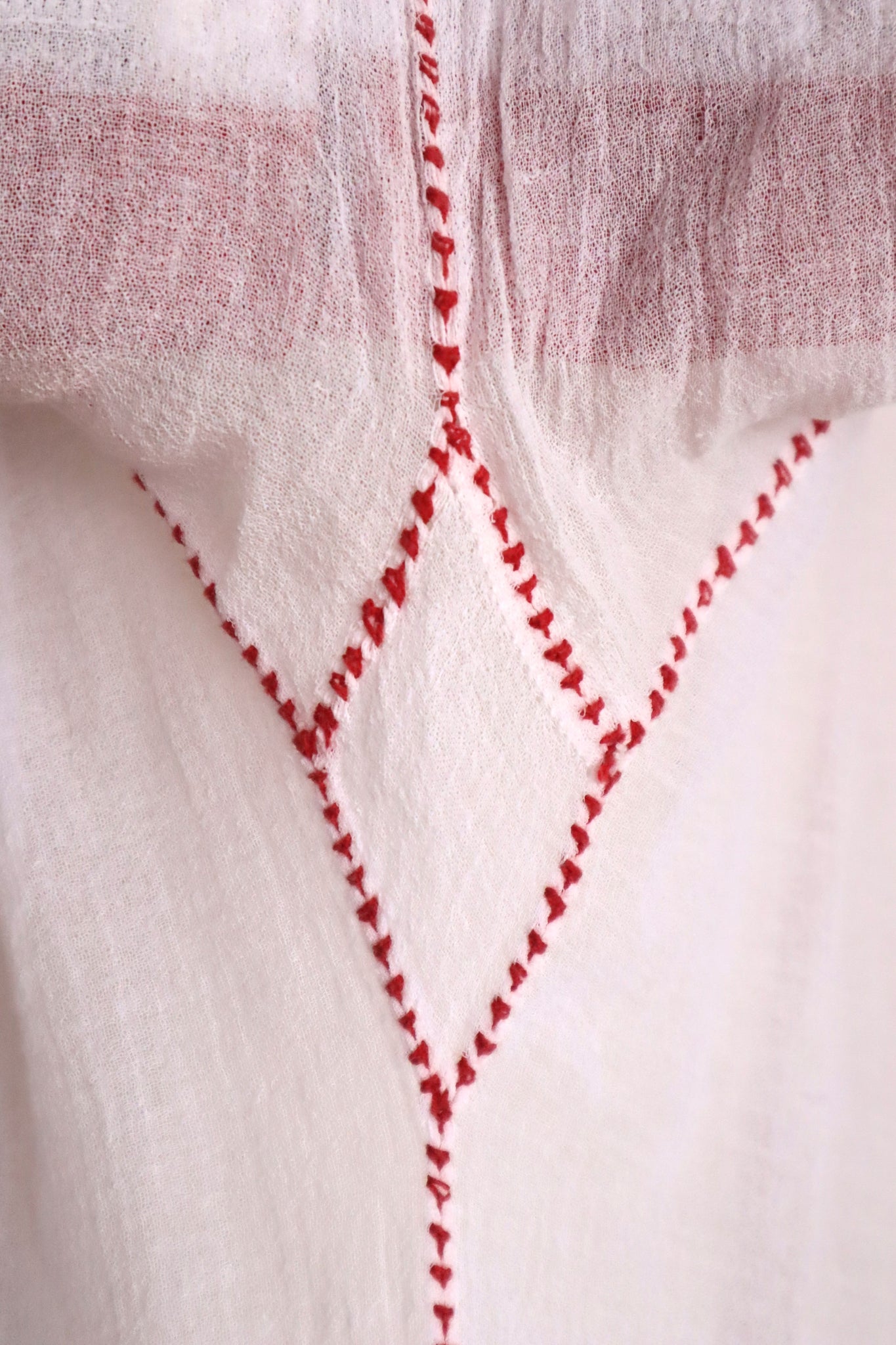 1940s~1950s Romanian Blouse Red