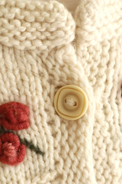 70s Fluffy Yarn Austrian Cardigan