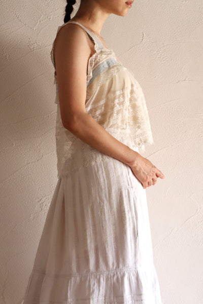 Handcrafted French Antique Lace Corset Cover