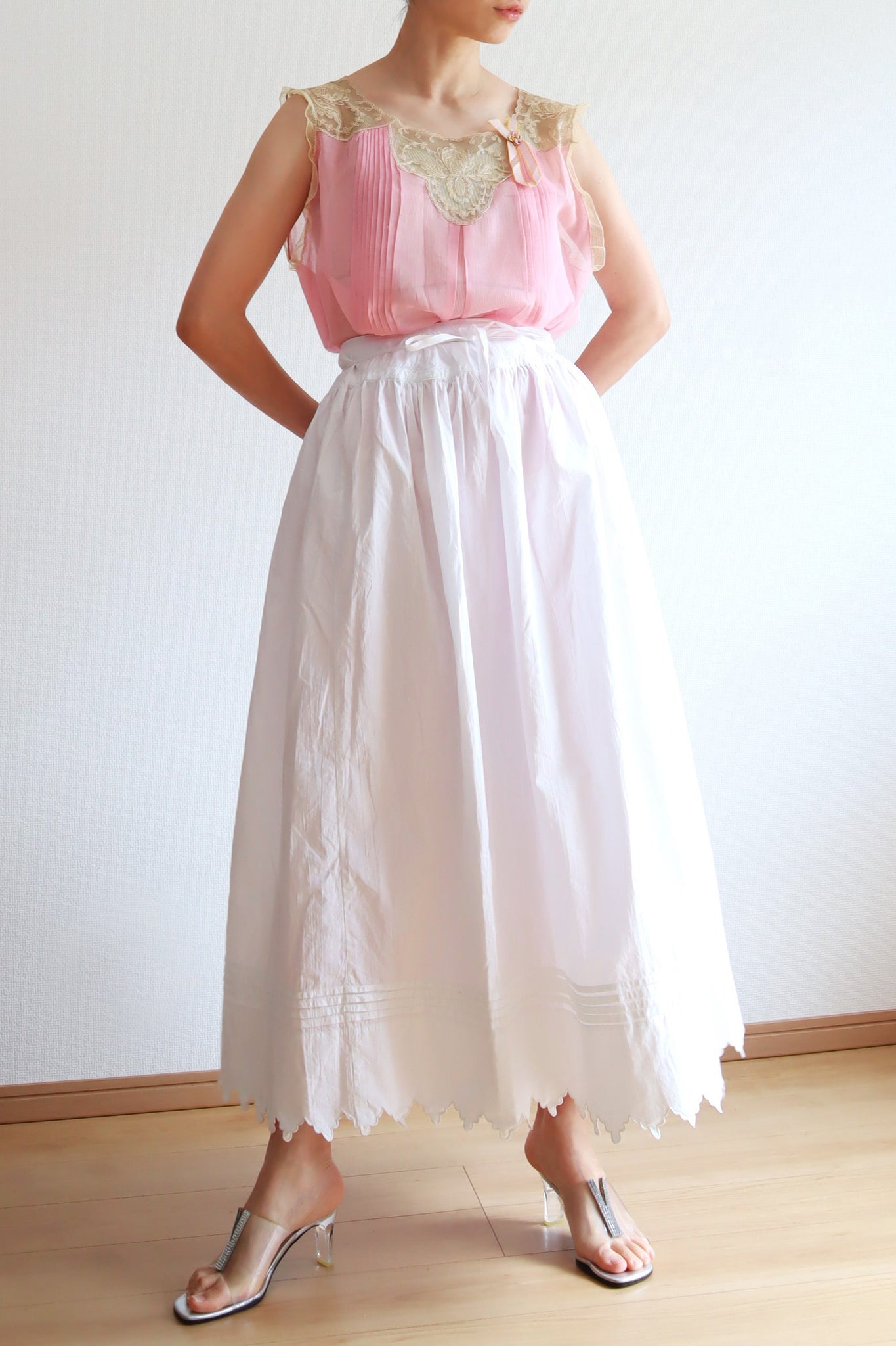 1900s Cotton Petticoat Skirt