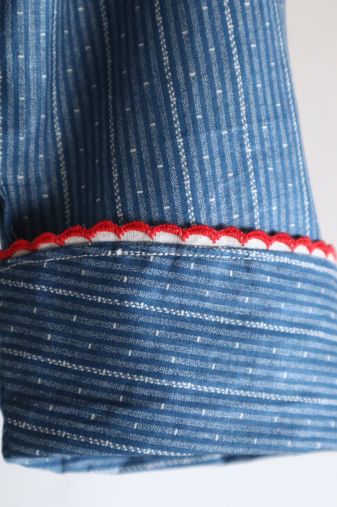 1910s Indigo Calico Dress