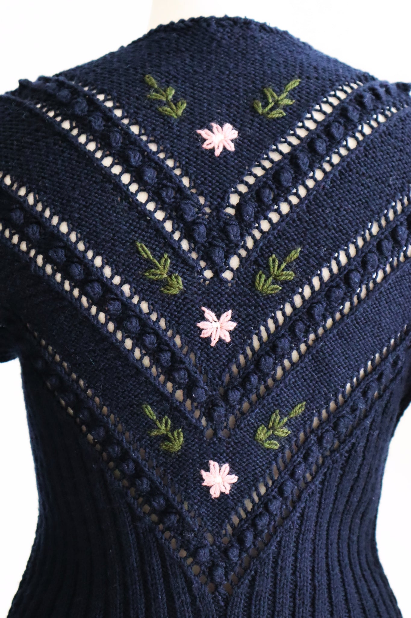 80s Navy Austrian Cardigan Size S