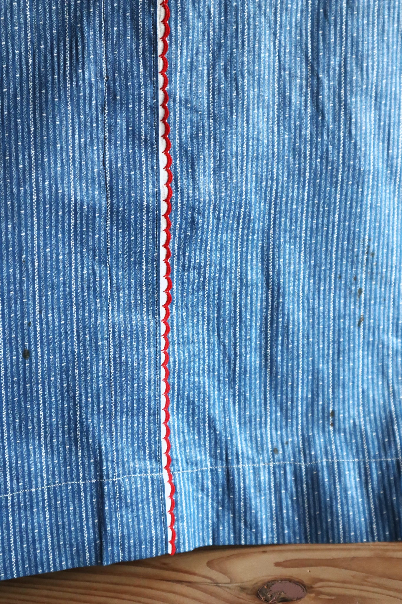 1910s Indigo Calico Dress