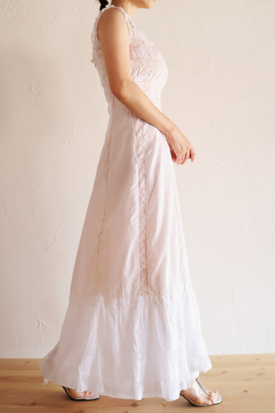 1910s French Hand-Sewn Valenciennes Lace Dress