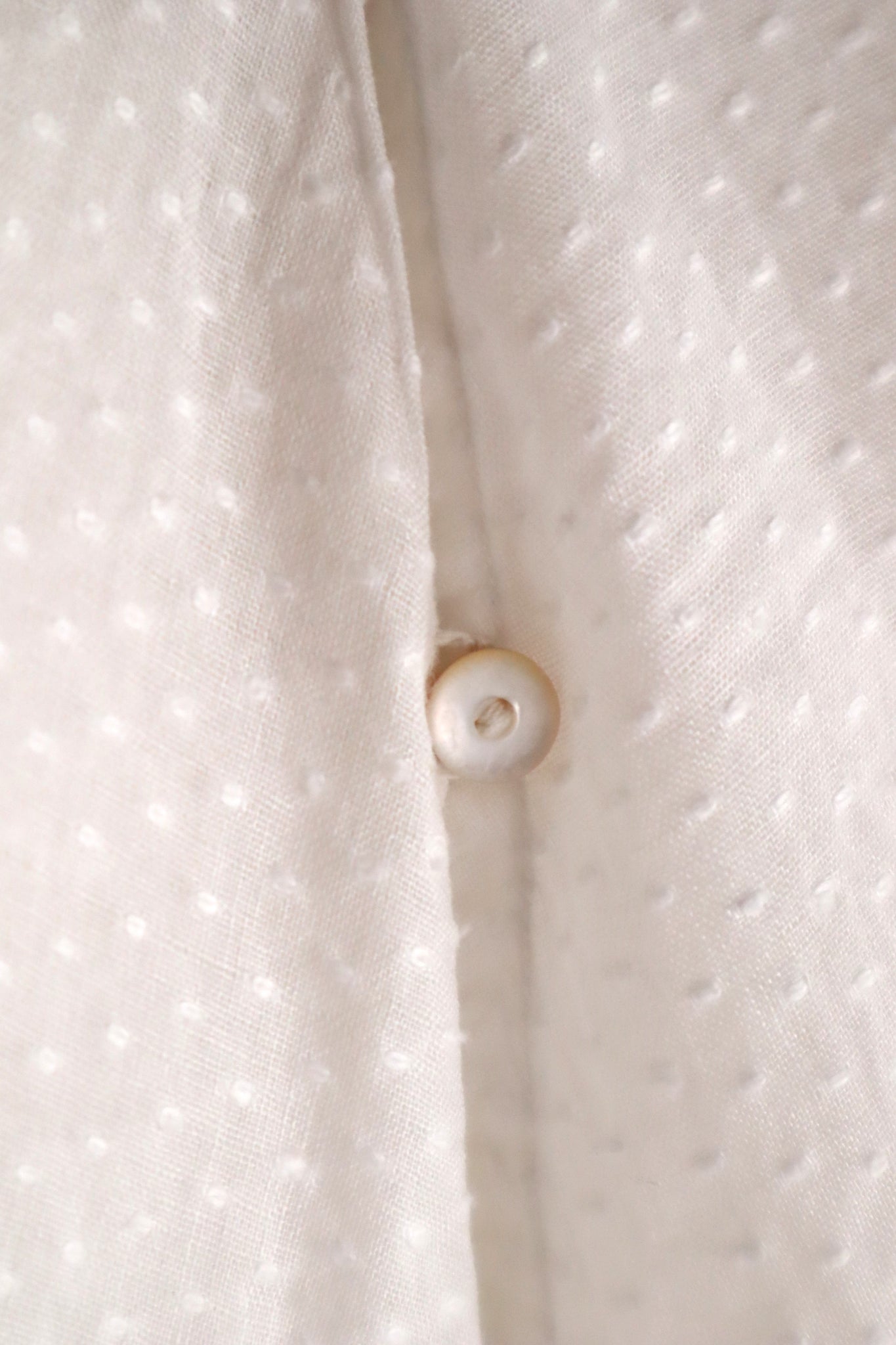 1910s Swiss Dot Big Collar Bed Jacket