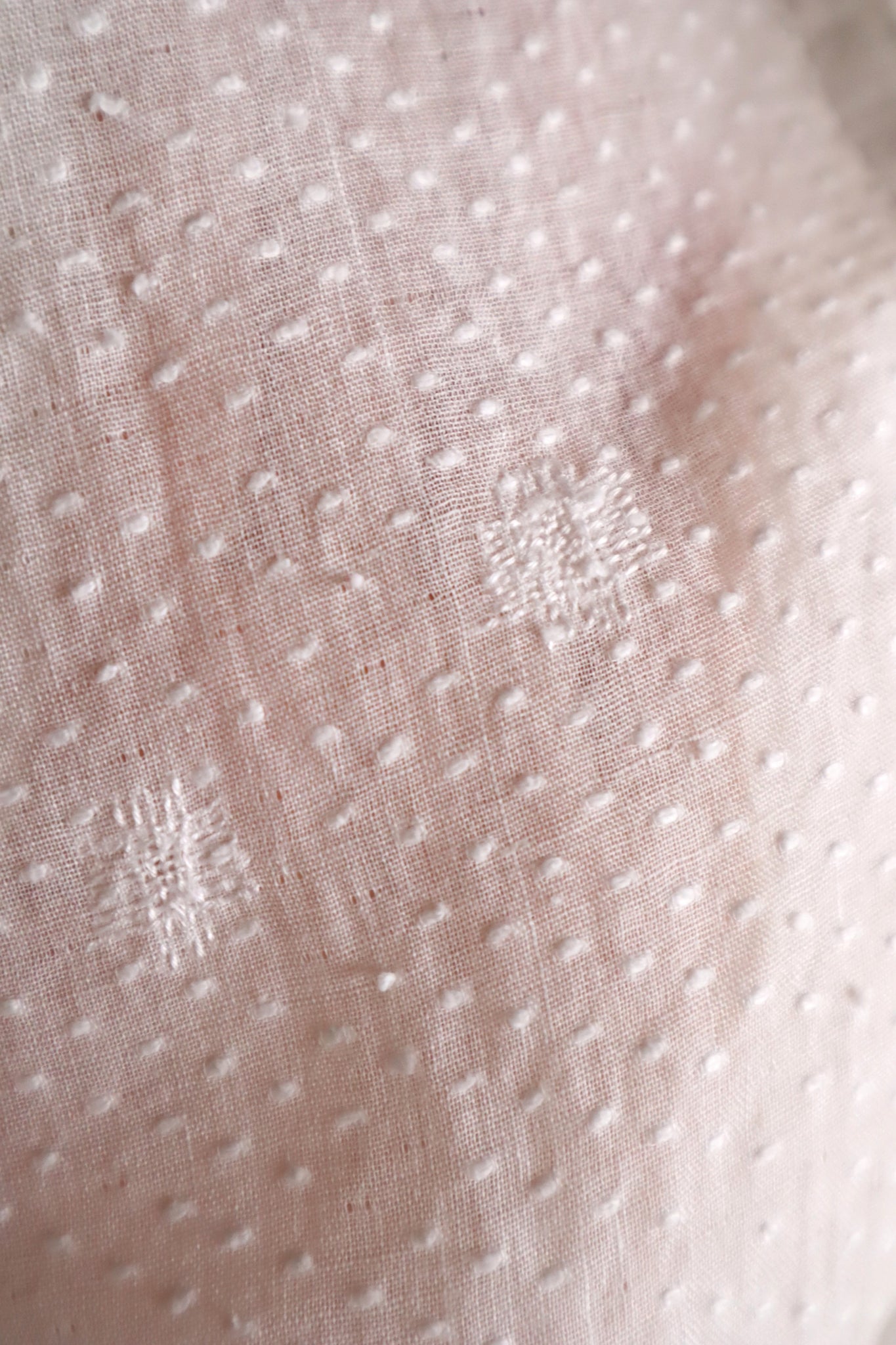 1910s Swiss Dot Big Collar Bed Jacket