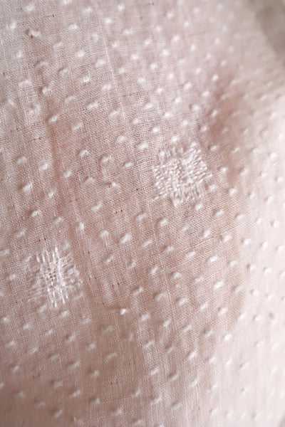 1910s Swiss Dot Big Collar Bed Jacket