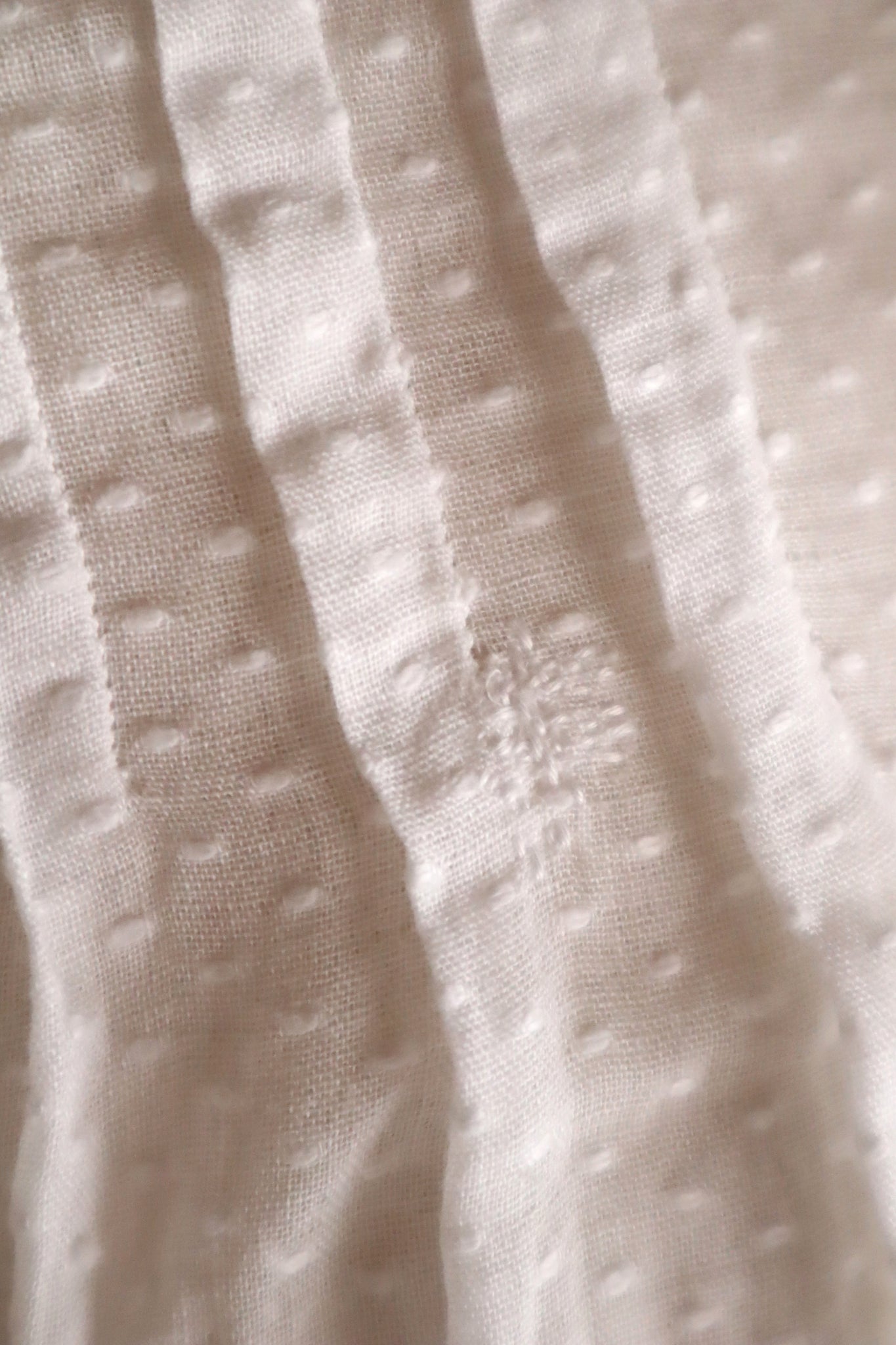 1910s Swiss Dot Big Collar Bed Jacket