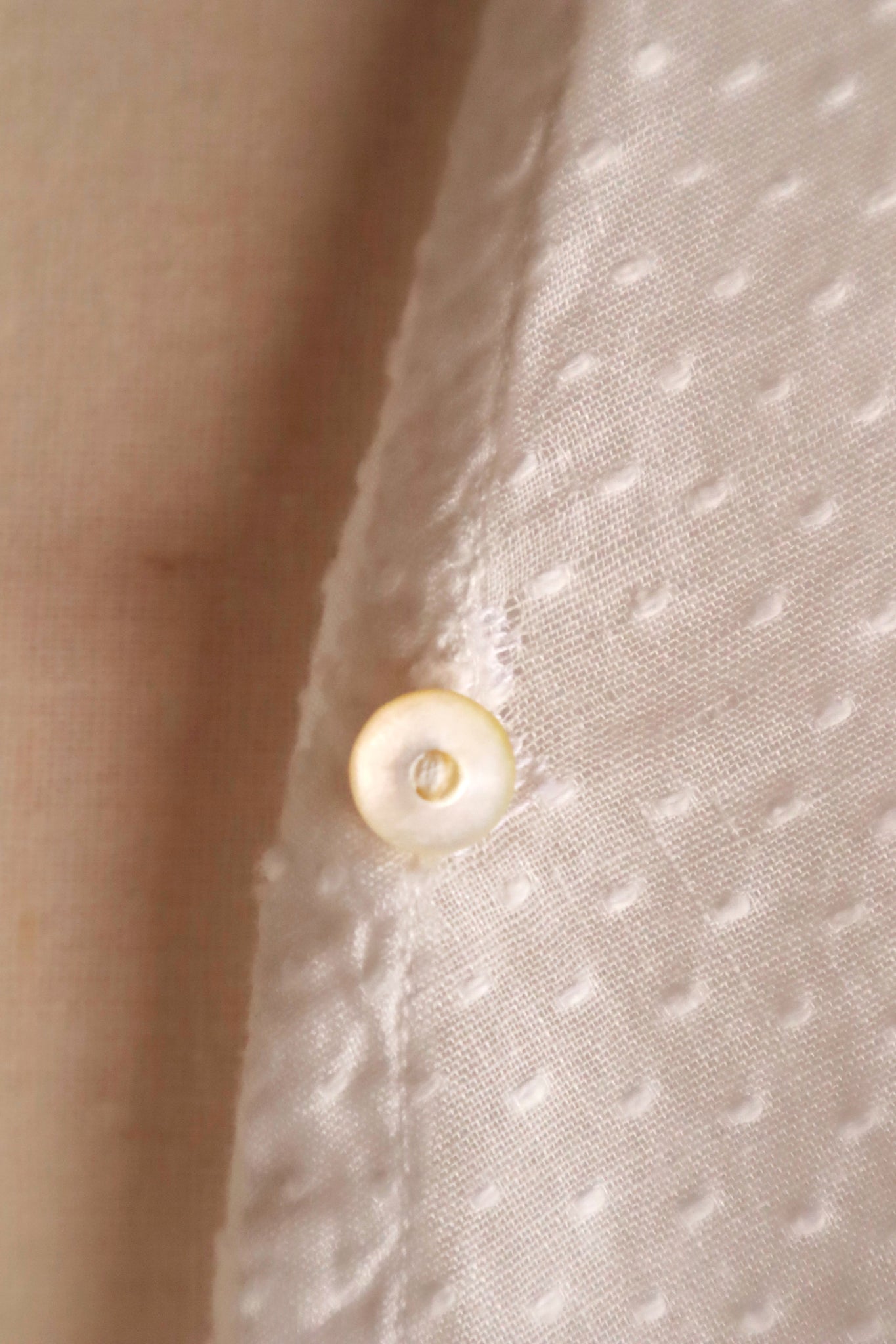 1910s Swiss Dot Big Collar Bed Jacket