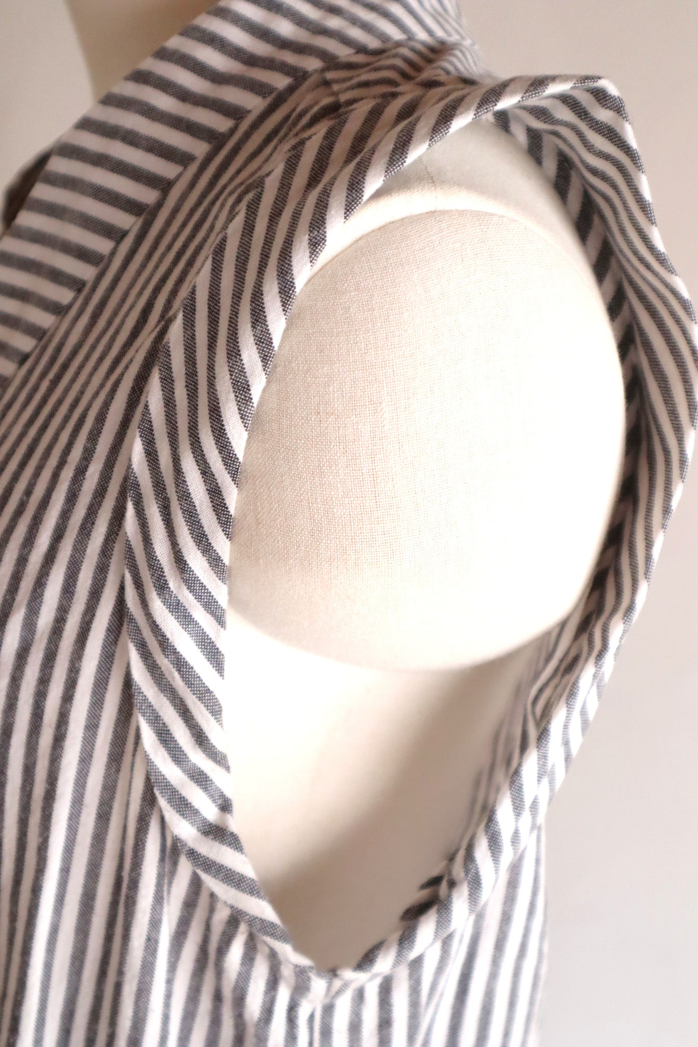 70s Striped Cotton Jumpsuit