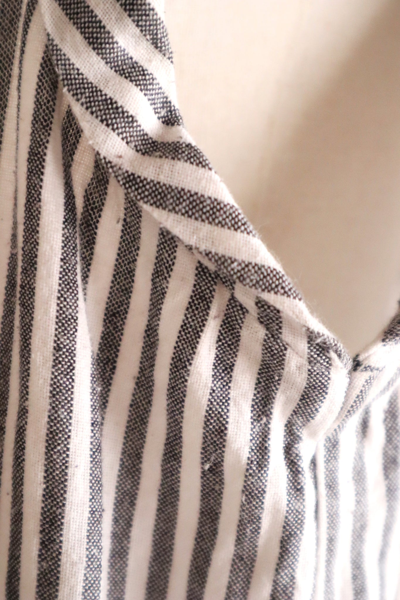 70s Striped Cotton Jumpsuit
